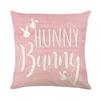 VIKAMA Easter Pink Rabbit Cushion Cover Suitable for Living Room Sofa Bedroom Decor Warm and Soothing Atmosphere