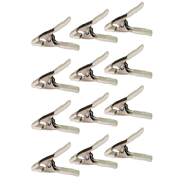 Multiple Functional Spring Loaded A Clamps Heavy Duty Clip set Metal Iron Construction for Wood Crafts Greenhouse Projects