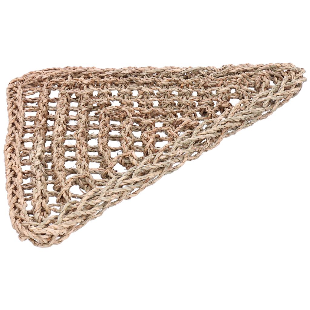Triangular 32x32x42CM Lizard Hammock Animal Crawling Mat Straw Matress Reptile Hanging Bed