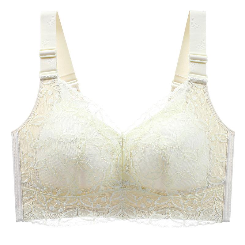 Dünner BH ohne Bügel Übergröße BH Damen Verstellbarer BH Vollschalen BH Raff-BH Zubehör-BH