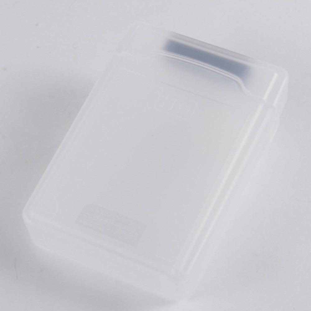 2PCS ABS Material Hard Drive Storage Case 3.5 Inch Size Anti-Static Storage Box  Home Office
