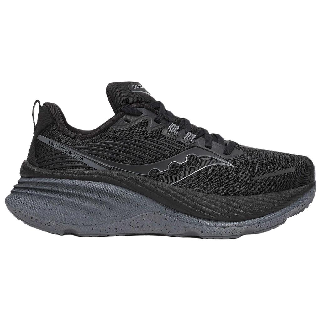 SAUCONY Hurricane 24 Comfortable Soft Durable Low-Top Running Shoes Women Running Shoes Black S10933-101