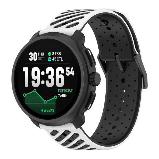Silikon Klokkereim Erstatning for Suunto Race 2 Justerbar Vanntett Pustende 22MM Dame Herre Smartklokke Sport Armbånd