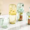 Cartoon Cup Lid Integrated Toothbrush Box Travel Portable Elephant Toothpaste Toothbrush Holder Student Dormitory Holder