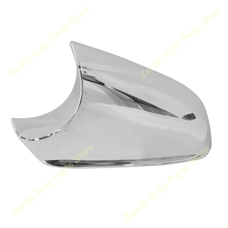 For Tesla Model S 2014-2021 Silver Chrome Car Side Door Wing Cover Rear View Mirror Lower Housing Holder Caps Replacement