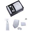 Men's 4-Piece Tie Gift Set for Business, Wedding, and Formal Wear.