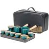 Japanese travel kung fu tea set small set household simple teapot ceramic teacup outdoor tea tray portable bag