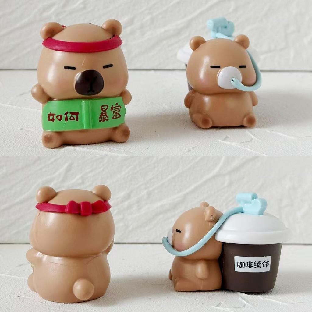 Figure Capybara Action Cartoon Model Toy Decoration Doll Children Ornament Gifts