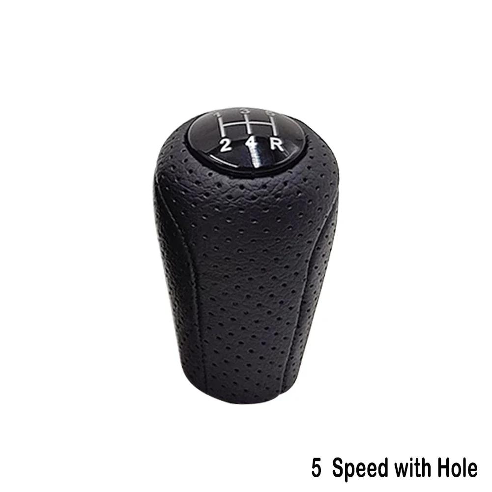 Leather 5/6-Speed Gear Shift Knob for MAZDA 3 BK BL 5 CR CW 6 II GH CX-7 ER MX-5 NC III 23 MT Leather Shifter Lever Arm Headball
