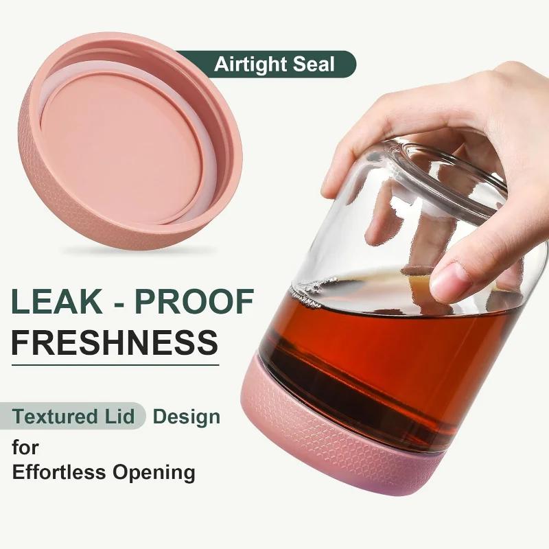 Kitchen Sealed Jar Coffee Bean Storage Bottle Kitchen Food Grain Tea Glass Jar Fresh Storage Jar Oats Grain Storage Jar Bottle