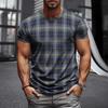 T-shirt da Uomo Nuovi Stili Estate 2026 Street Casual Moda Semplice Morbida Comoda Traspirante Stampa con Motivo 3D