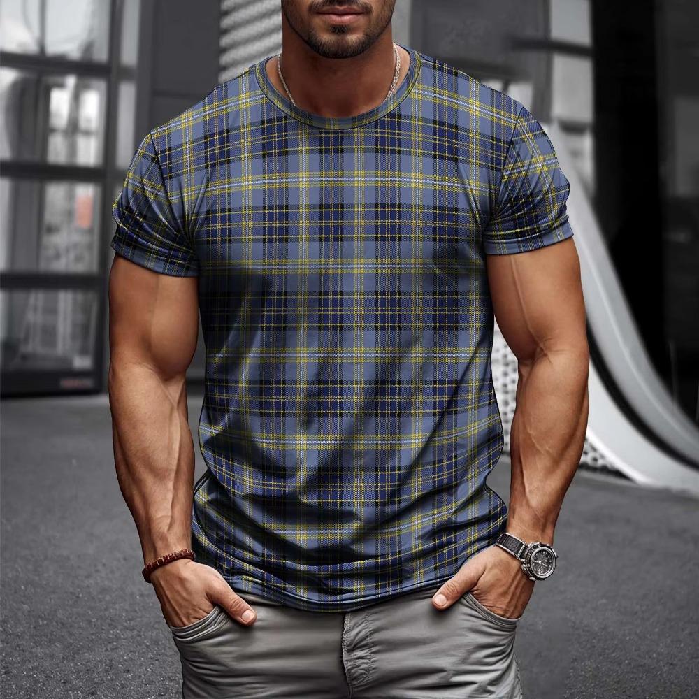 T-shirt da Uomo Nuovi Stili Estate 2026 Street Casual Moda Semplice Morbida Comoda Traspirante Stampa con Motivo 3D
