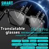 AI Smart Translate Eyeglasses 144 Languages Intelligent Translator Glasses BT 5.4 Call Headphone Sports Sun Glasses for Outdoor