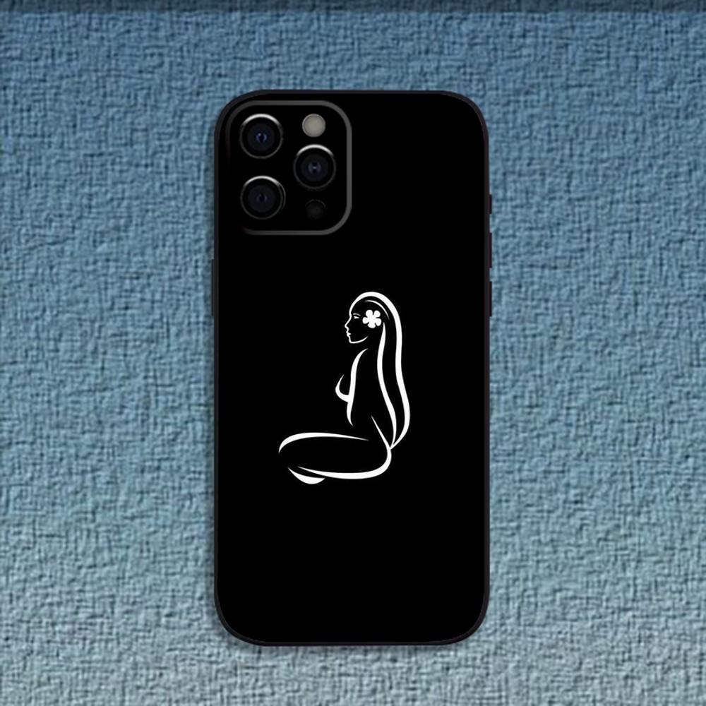 

Hinano Tahiti Girl Phone Case For iPhone 16,15,14,13,12,11,Pro,X,XS,Max,XR,Plus,Mini Soft Black Cover iPhone16plus