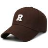 The new letter R baseball cap is on the market, fashionable men and women couples, trendy classic casual