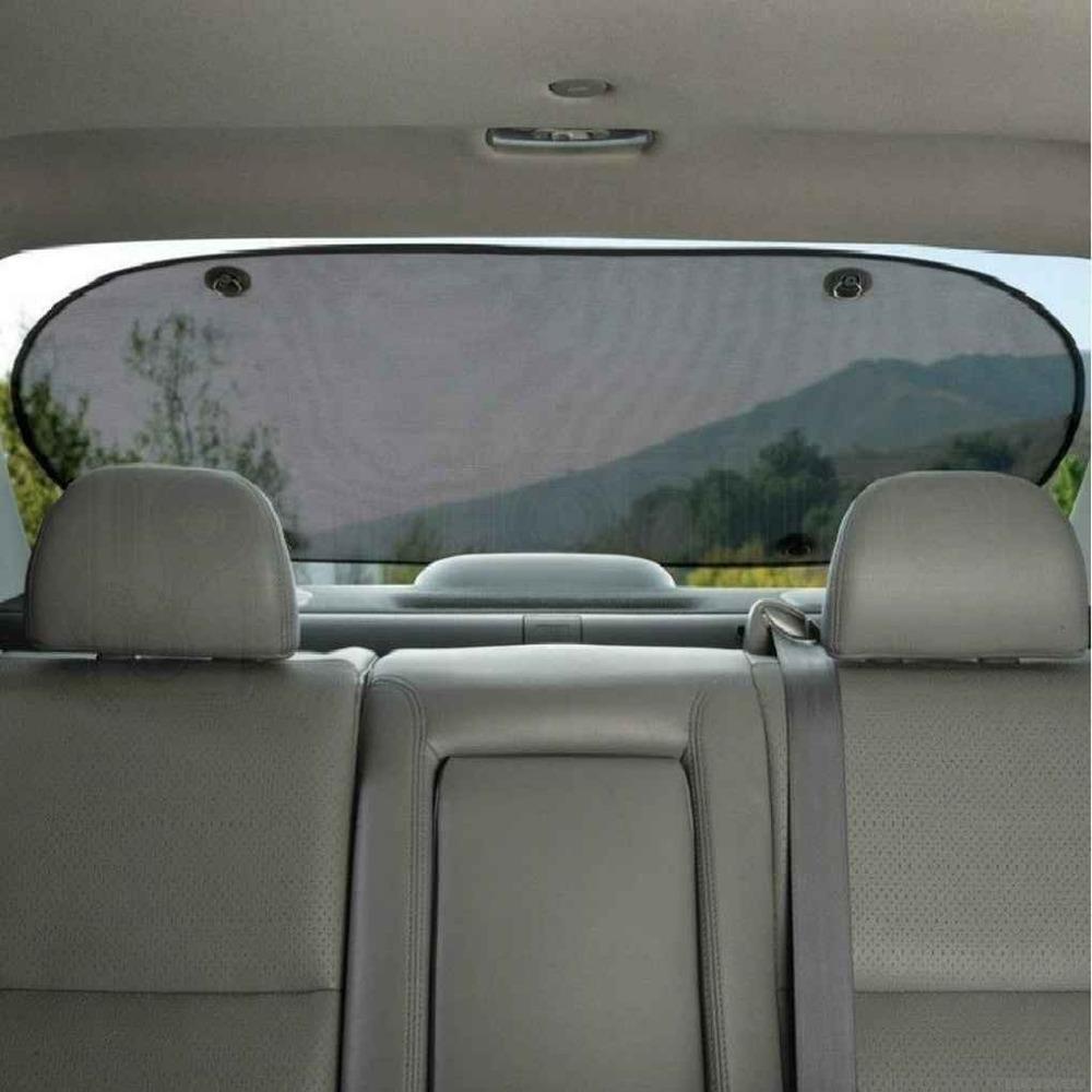 1Pcs Auto Rear Sun Shade Vehicle Shield Visor Protection Back Car Window Shade Mesh Sunshade Screen Heat Insulation UV Protection
