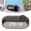 Wireless   Speaker RGB Lighting Strong Bass Temperature Display Voice Broadcast FM Radio Mirror Alarm Clock