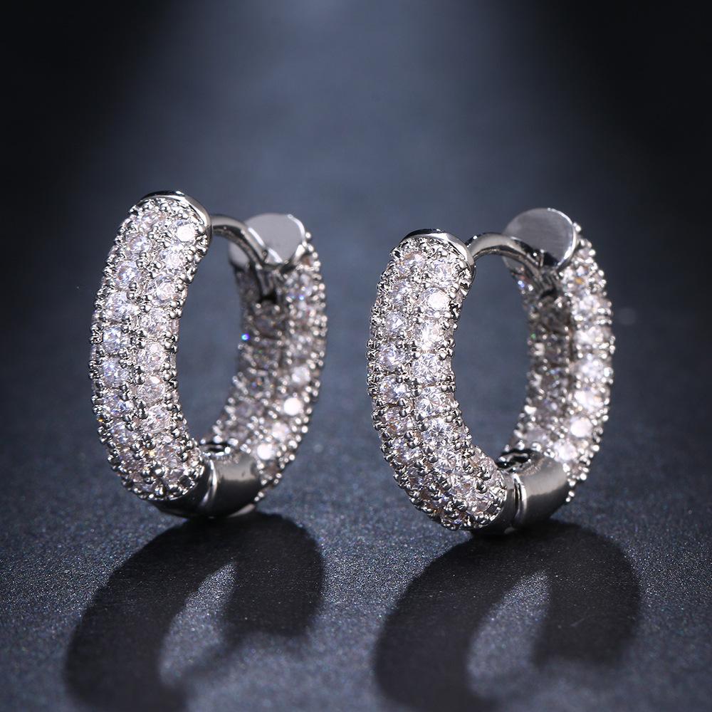 

European and American Trendy Zirconia Ear Cuffs - Cold Style, High-End Fashion Earrings for Women