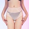 Sexy Unisex Oil Shiny Sheer See Through Boxer High Elastic Safety Short Smooth Bottom Wear Glossy Ultrathin Underwear Slim  Body