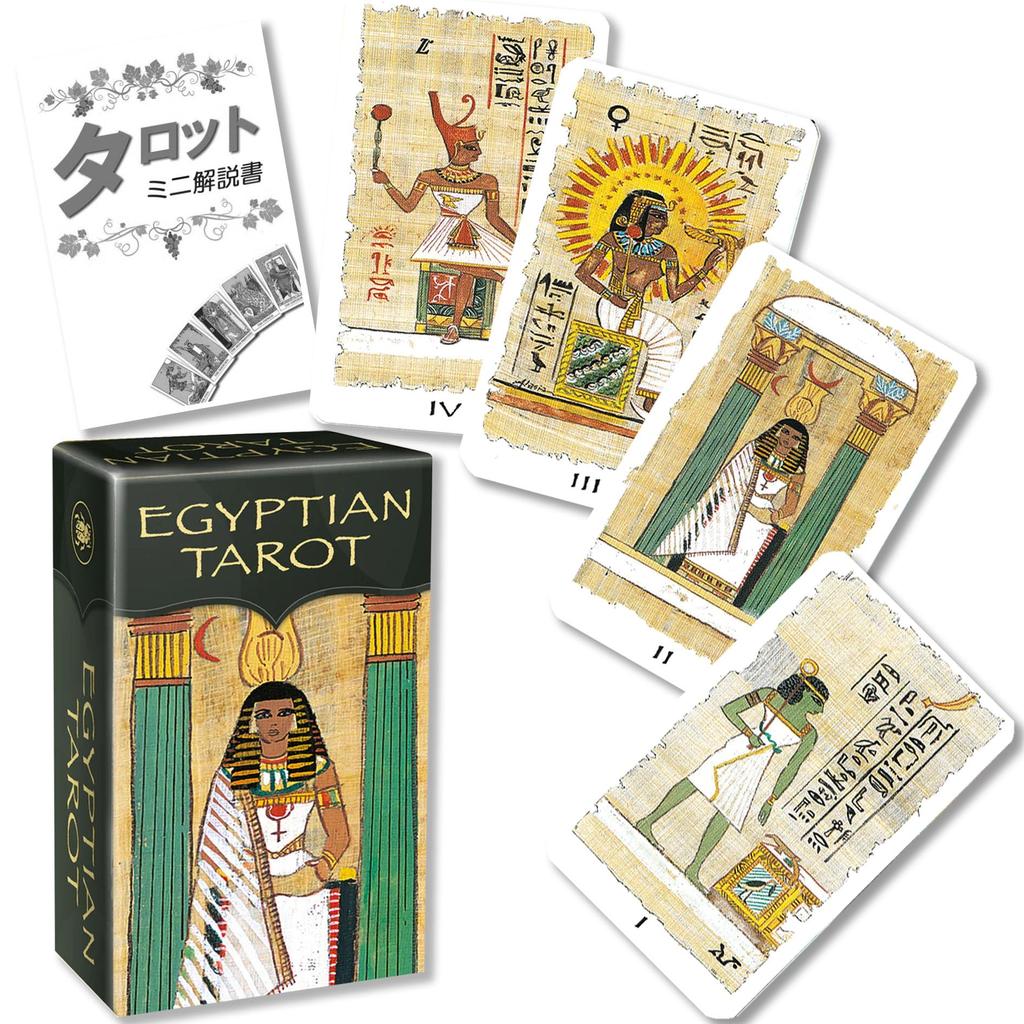 Egyptian Tarot Mini Tarot Fortune Telling Instructions Japanese Manual Included Genuine Tarot Cards 78 Cards Mini Size