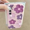 Coque Fleurie Rétro Rose Noire Pour Samsung S26 Ultra A57 A37 A17 A18 S25 S24 S23 S22 Ultra S21 FE A15 A35 A55 A16 A36 A56 5G Couverture Texture Cuir