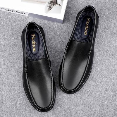 Fashion New Summer Breathable Original Quality Casual Loafers Men Fashion Lightweight Soft Formal Office Business Genuine Leather Shoes