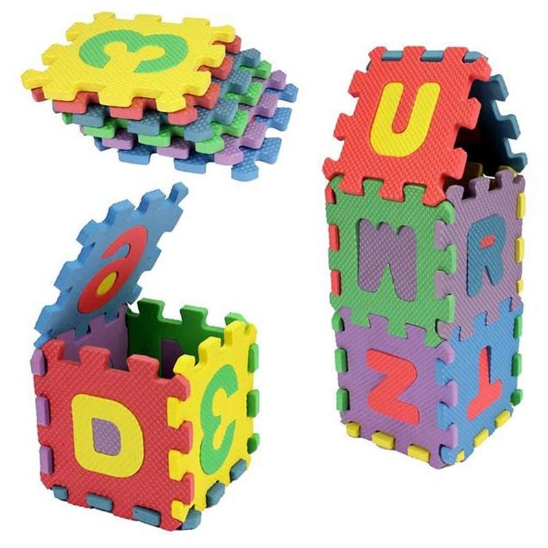 36pcs/set Foam Mat Mini Kids Alphabet Numeral Toy Colorful Crawling Mat Baby Educate Toys