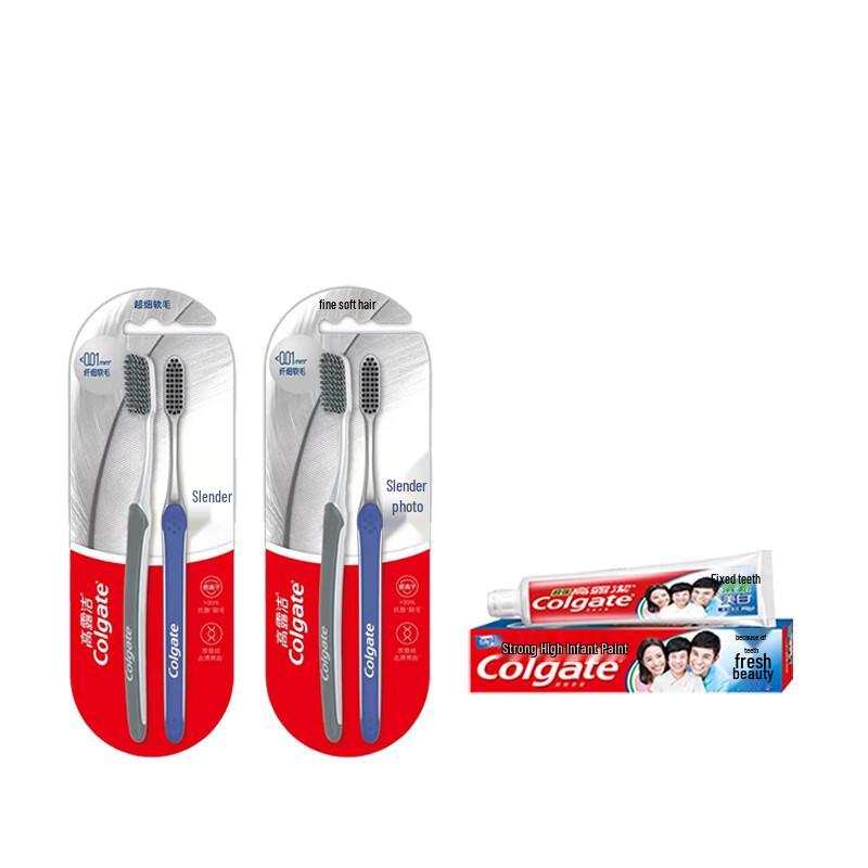 Colgate Slender Soft Charcoal Toothbrush & Toothpaste Set