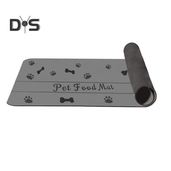 

Коврик для корма для домашних животных, быстросохнущий, впитывающий, противоскользящий, диатомовый, для мисок для собак и кошек, товары для животных, еда и вода 30 cm серый
