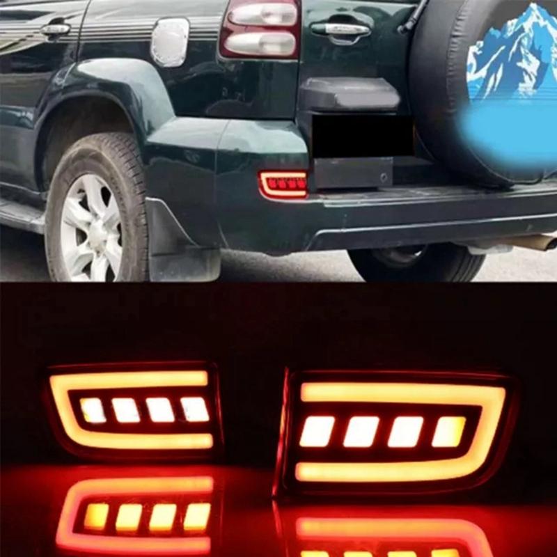 LED Tail Rear Bumper Light For Toyota Landcruiser Prado 120 Series LC120 FJ120 2003-2009 Stop Brake Turn Signal Lamp-A58X