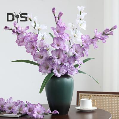 Simulated Flowers Gladiolus Artificial Blooms Low Maintenance Beauty Home Garden Wedding Event Decor