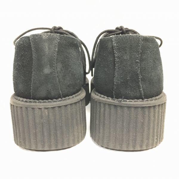 T.U.K Rubber Sole Creeper Boots Black size UK6 24.5-25.0 Punk Rockabilly Men's(USED)