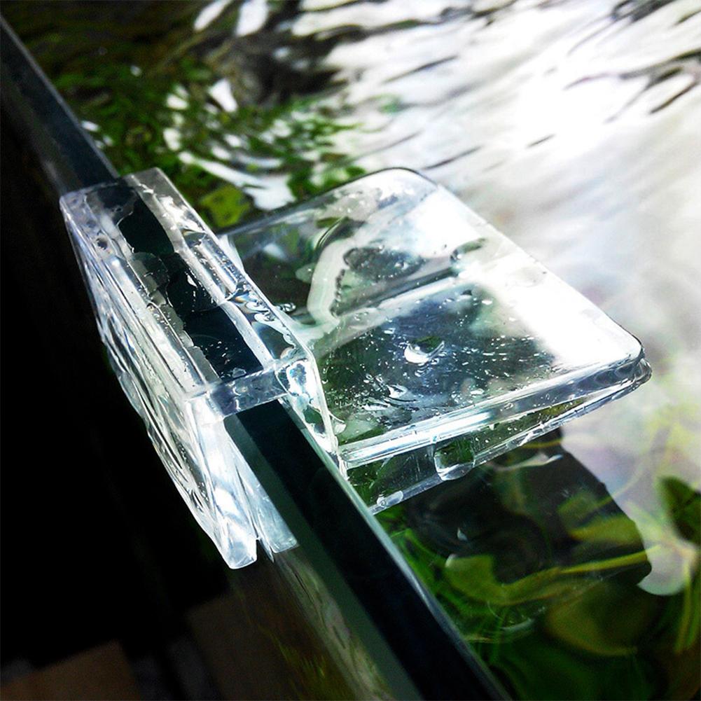 4pcs Fish Jar Clip Holder Plate Bracket Shelf Acrylic Support Frame For Aquarium Bracket