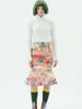 Greedius Fitted Mix & Matched Midi Skirt