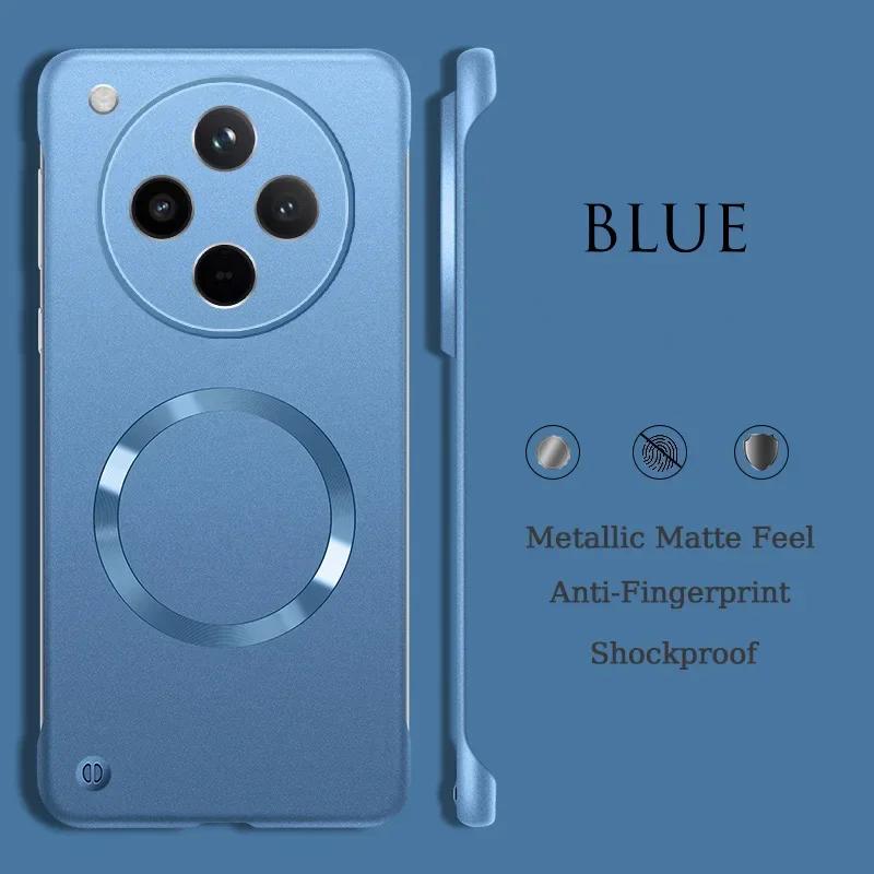Ultra Thin Metallic Frameless Magnetic Case For OPPO Find X8 Pro X8 Ultra X8S X8S Plus Magnetic Shockproof Protect Cover