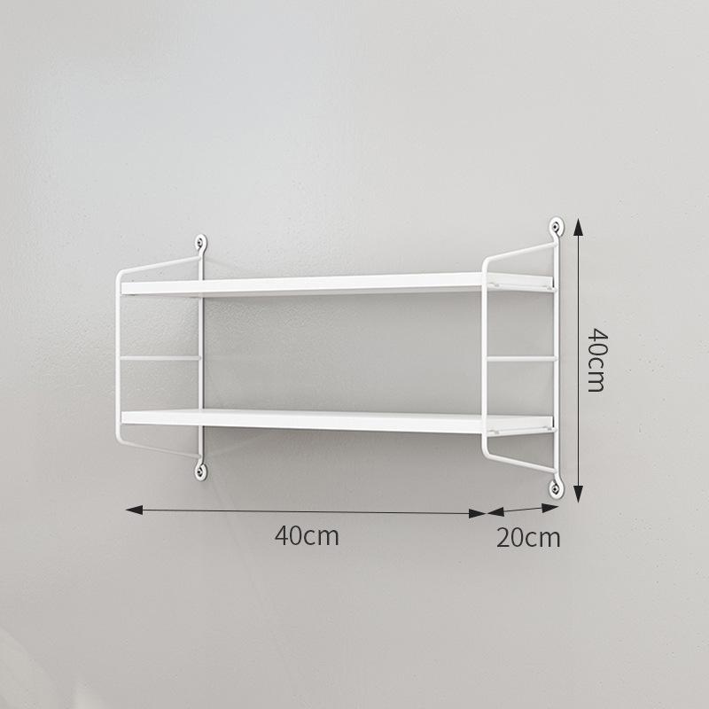 Modern Wall Bookshelf: Simple Multi-Layer Nordic Storage Rack