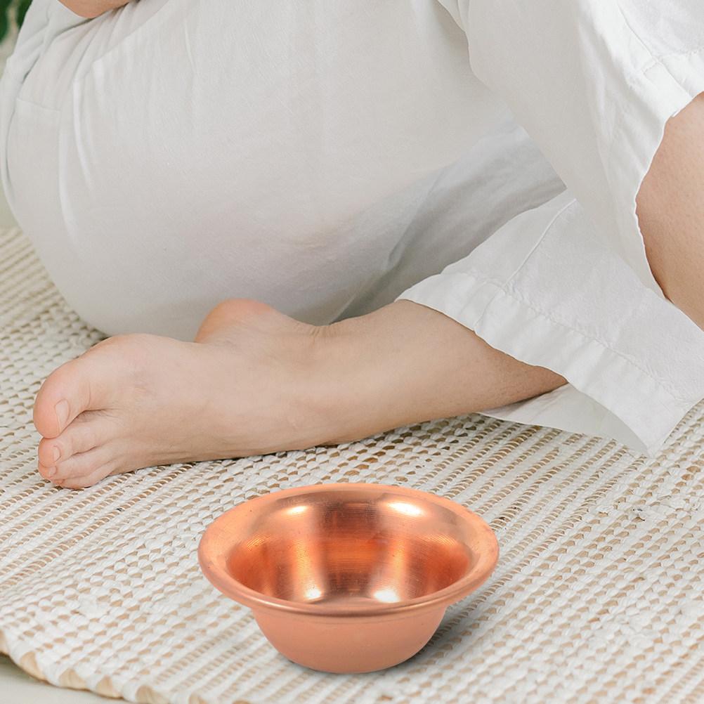 

Temple Offering Cup Decor Copper Buddhist Bowl Water Ritual Cup for Prayer Altar Meditation Room Holy Water Bowl Desktop Decor China Mainland