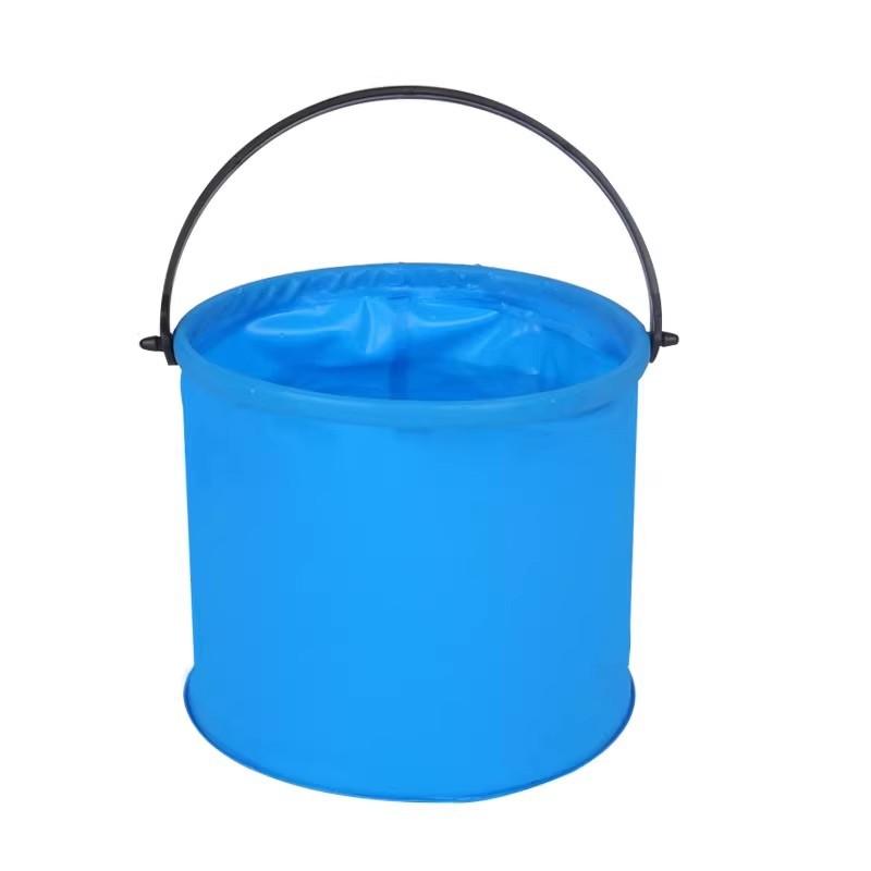 Single-pack Mini PVC Folding Bucket, Durable and Portable, Suitable for Beach, Camping, Picnics, Fishing, Painting—a Must-have for Garden Parties