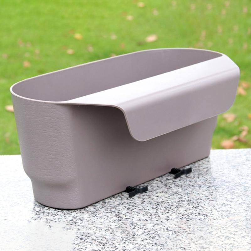 Wall-mounted Flower Pot Hanging Plant Baskets Semicircular Basket Balcony Garden