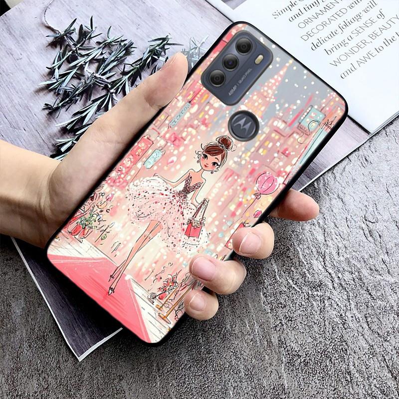 

Lovely Girl Phone Case For Motorola Moto G85 G55 G05 G14 G75 G31 G50 G10 G20 G30 G60 G13 G32 G84 G54 G53 G72 G24 Power Moto G55