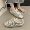 Silver Inner Height Increase Flat Bottom German Training Shoes Women's Shoes 2025 New Autumn and Summer Casual Sports Board Shoes Forrest Gump Shoes