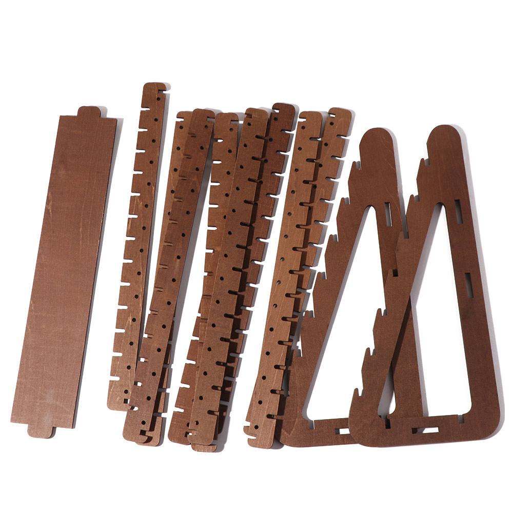 Large Capacity Wood  Earring Holder Anti-slip Jewelry Stall Display Retro Earring Rack  Women