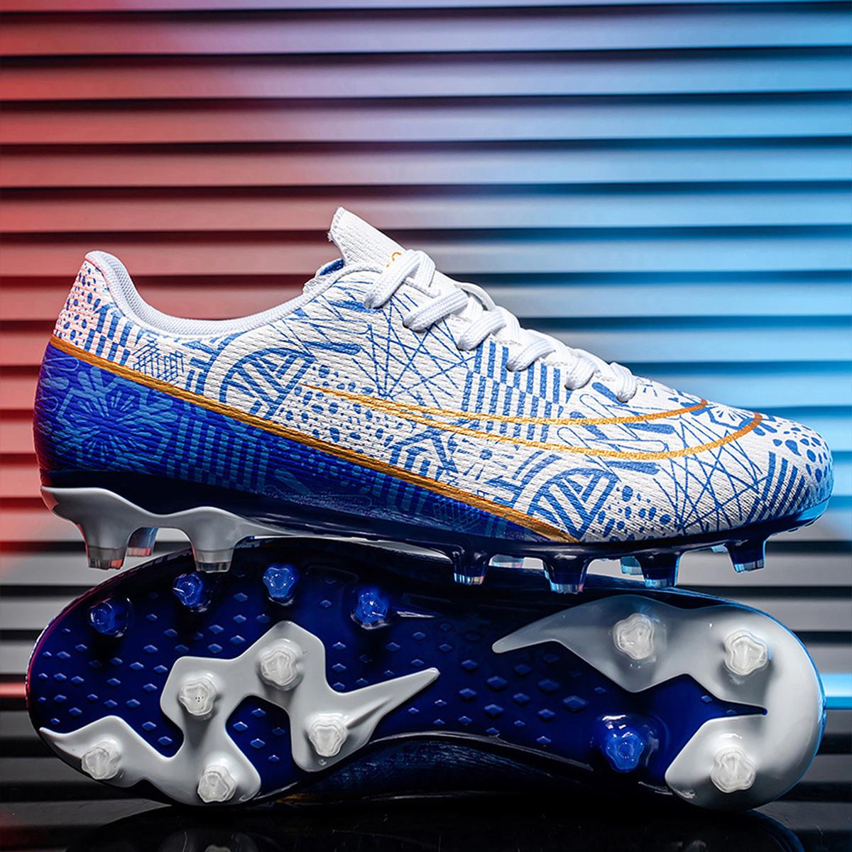 

Профессиональные футбольные бутсы мужские уличные высокие спортивные футбольные бутсы бутсы Ag/Fg длинные шипы искусственная трава тренировка матч Spi 36 бежевый