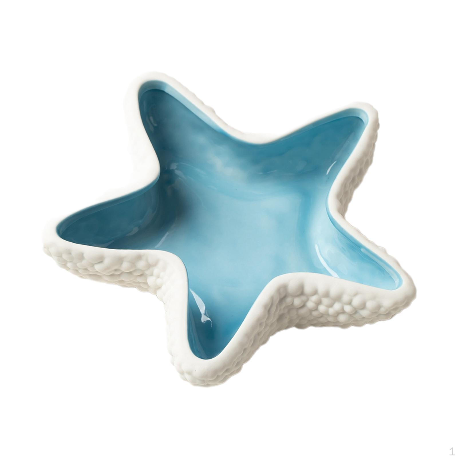 

Керамическая поделка для ювелирных изделий, декоративный поднос для акцента, брелок, серьги, ожерелье для хранения синий