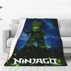 N-ninjagos Blanket  Flannel Funny Warm Throw Blankets for Bedspread Summer