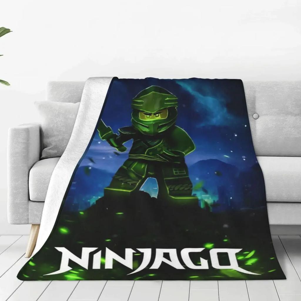 N-ninjagos Blanket Flannel Funny Warm Throw Blankets for Bedspread Summer