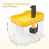 1.5L Cat Water Fountain Transparent Pet Auto Water Dispenser with Anti Slip Base Large Capacity Quiet Cat Water Feeder for Home