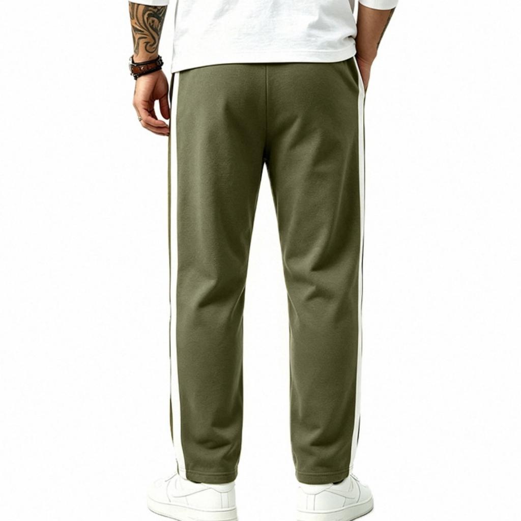 Men's Loose Fit Straight Leg Joggers with Color for Athletic and Casual Wear