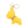 Bulldog Dog Keychain Accessory PU Leather Dog Lover Keyring Backpack Decoration for Pet Lovers and Car Enthusiasts
