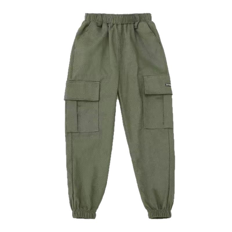 Boys' Trendy Spring & Autumn Casual Trousers 2026 - New Medium & Large Baby Work Pants